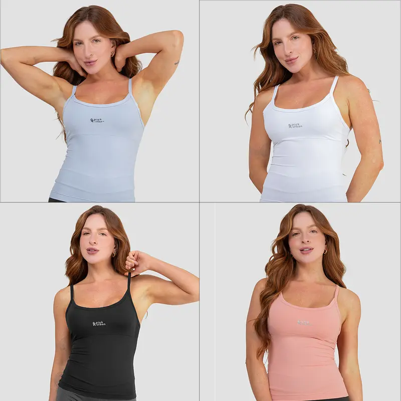 Kit 4 Regatas - todas as cores